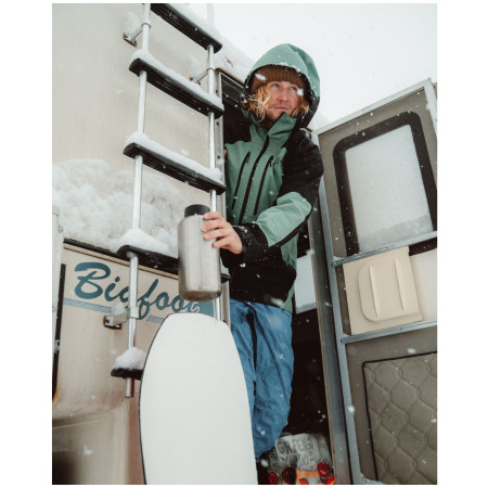 Пляшка з нержавіючої сталі Klean Kanteen Wide w/Wide Loop Cap - brushed stainless 1900 ml