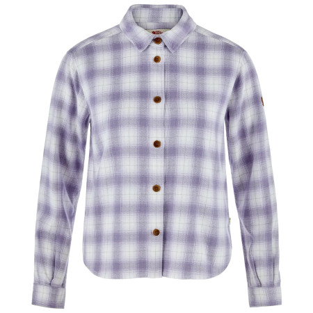 Жіноча сорочка Fjällräven Övik Boxy Flannel Shirt W білий/фіолетовий Eggshell-Lavender Mist