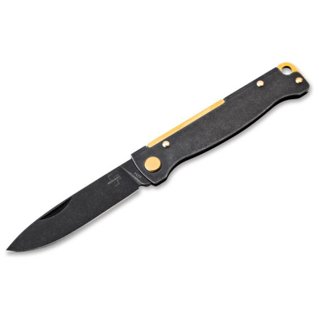 Складаний ніж Boker Atlas Black Stonewash Copper чорний