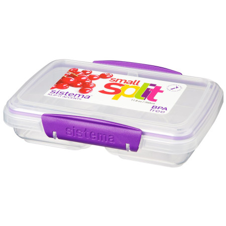 Svačinový box Sistema Small Split Accents 350ml fialová