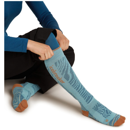 Жіночі шкарпетки Icebreaker Women Merino Blend Ski+ Medium OTC Mountain Contour