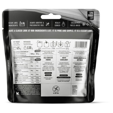 Дегідрована їжа Lyo food Шоколадний пудинг