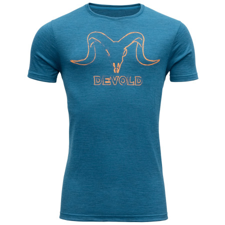 Чоловіча футболка Devold Skull Man Tee синій BlueMelange