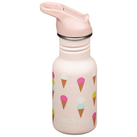 Дитяча пляшечка Klean Kanteen Kid Classic Narrow 12oz (w/Flip Seal Sport Cap) рожевий ice cream