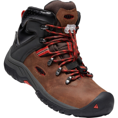 Dětské boty Keen Torino II MID WP Y hnědá TORTOISE SHELL/FIREY RED
