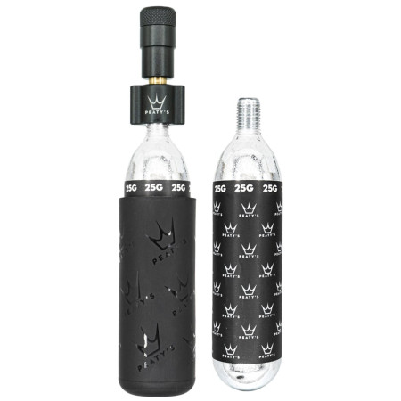 Насос Peaty´s Holeshot Co2 Pumpa + Bombičky 2 Ks - Mtb чорний black