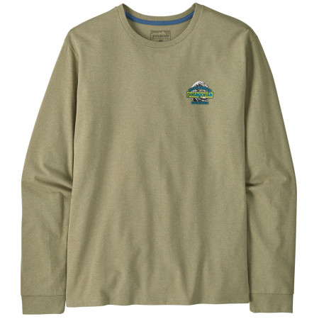 Чоловіча футболка Patagonia Long-Sleeved Great Waves Responsibili-Tee зелений Gumtree Green