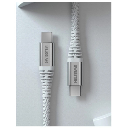 Кабель Swissten Kevlar USB C / USB C 1,5 m