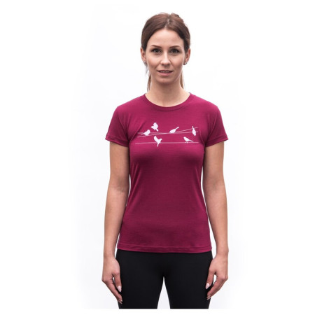 Жіноча функціональна футболка Sensor Merino Active Songbirds