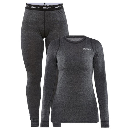 Жіночий функціональний комплект Craft Core Wool Merino темно-сірий