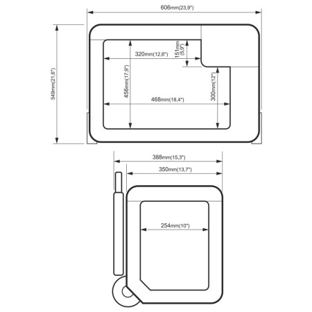 Компресорний холодильник Yolco BCX50