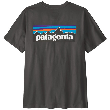 Чоловіча футболка Patagonia P-6 Logo T-Shirt чорний Ink Black