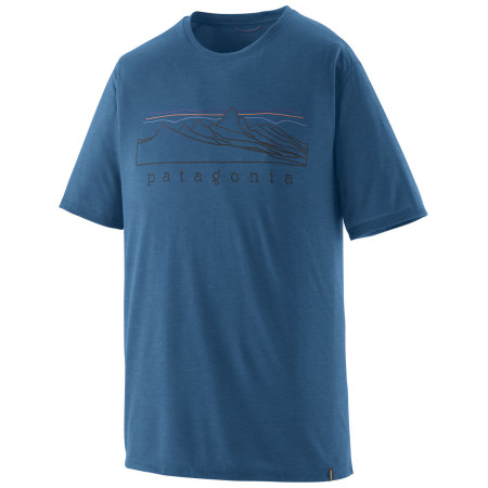 Чоловіча футболка Patagonia Men's Capilene Cool Trail Shirt - Stratapeaks синій Aquatic Blue