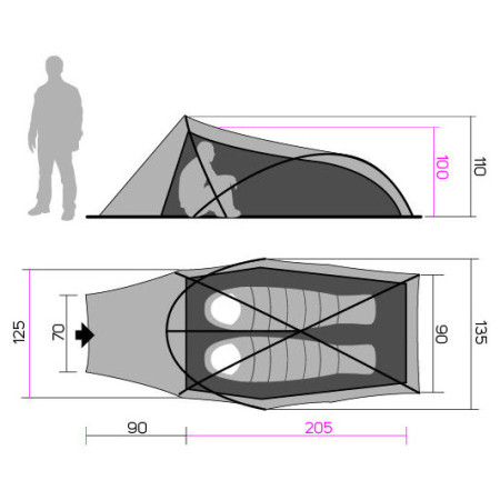 Намет Hannah Hawk 2