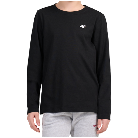 Дитяча футболка 4F Longsleeve F654 Deep Black чорний Deep Black