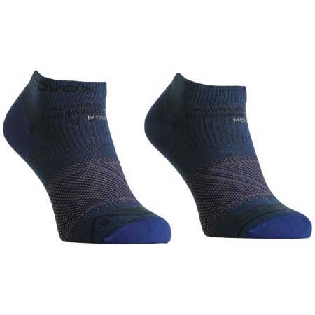 Чоловічі мериносові шкарпетки Ortovox Alpine Light Low Socks синій/сірий Blue Nunatak