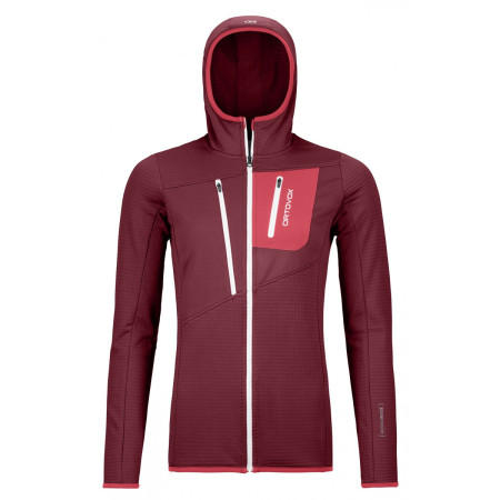 Жіноча толстовка Ortovox W's Fleece Grid Hoody червоний