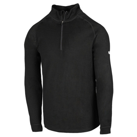 Чоловіча футболка Zulu Merino 180 Zip Long чорний