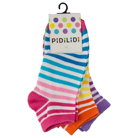 Дитячі шкарпетки до щиколотки Pidilidi 3pack PD0130-01