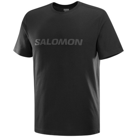 Чоловіча футболка Salomon Logo SS TEE M чорний Deep Black