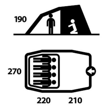 Сімейний намет Husky Minar 4