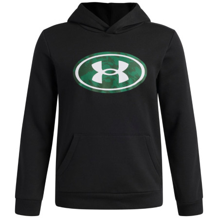 Дитяча толстовка Under Armour UA B Rival FLC Key Pt Fil Hd Ultimate Black чорний Ultimate Black / / White