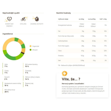 Батончик Chimpanzee Energy Bar Banana Chocolate