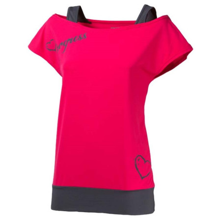 Жіноча футболка Progress Taiko 23OK сірий Pink/Gray