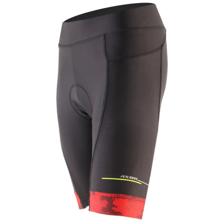Жіночі велосипедні шорти Axon Aktiv D чорний/червоний
