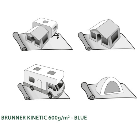 Підстилка під намет Brunner Kinetic 600 - 250x500 cm