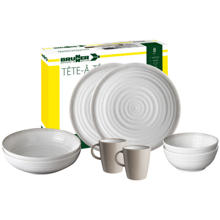Набір посуду Brunner Savana Set tete-a-tete білий