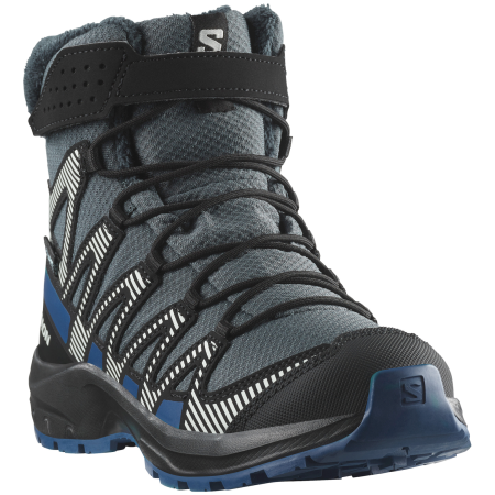 Дитячі зимові черевики Salomon Xa Pro V8 Winter Waterproof синій Turbulence / Black / Dark Blue