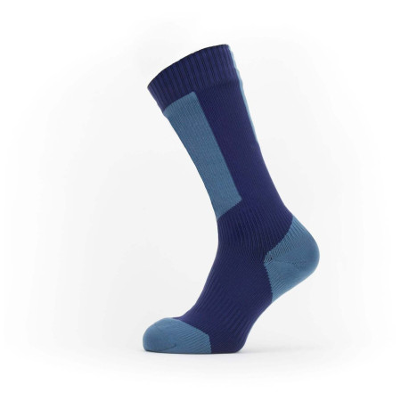Непромокаючі шкарпетки SealSkinz Runton 2023 синій/блакитний Navy Blue/Red