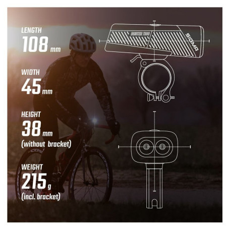 Переднє світло Sigma Buster 1100
