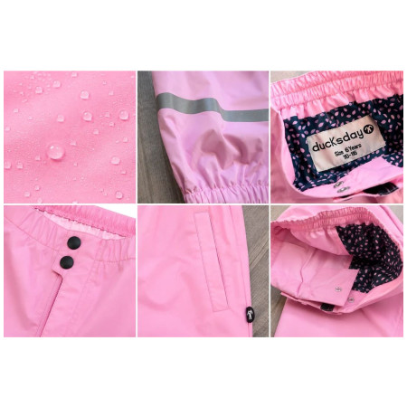 Дитячі водонепроникні штани DucKsday Rainpants Pink/em