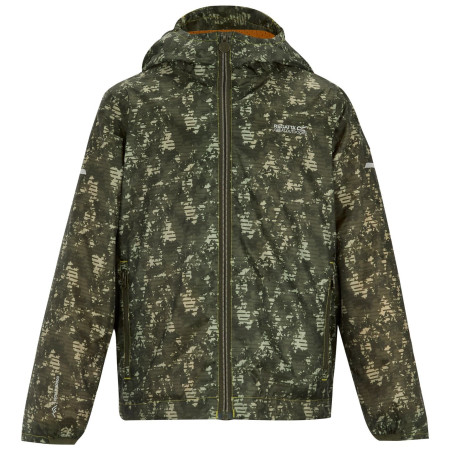 Дитяча куртка Regatta Printed Lever II LiSagLinCamo темно-зелений LiSagLinCamo
