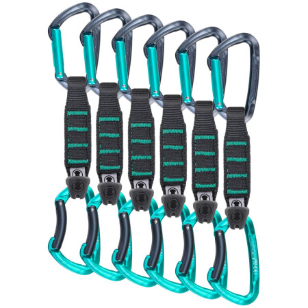 Відтяжки Skylotec Lime Set Nylon PRO - 6 PACK сірий/зелений Anthracite/Acquamarine