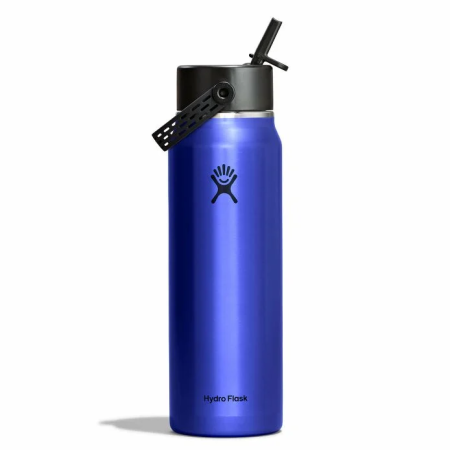 Термос Hydro Flask 32 Oz Lightweight Wide Flex Straw Cap синій Sapphire Blue