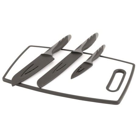 Обробна дошка та ножі Outwell Caldas Knife Set сірий