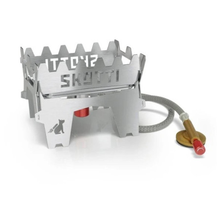 Кемпінговий пальник SKOTTI Booster срібний ocelová