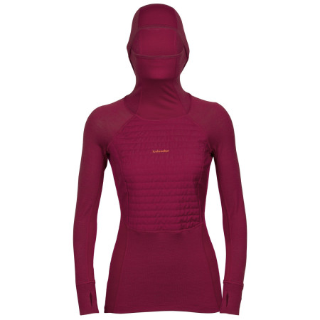 Жіноча функціональна толстовка Icebreaker ZoneKnit™ Insulated LS Hoodie рожевий