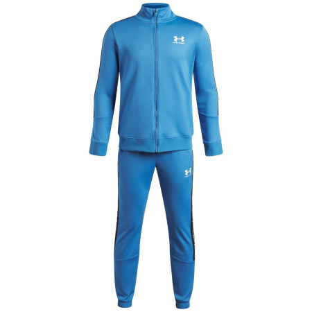 Спортивний костюм Under Armour UA B Icon Knit Tracksuit Aegean Blue синій Aegean Blue / / White