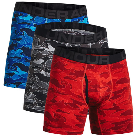 Чоловічі боксери Under Armour CC 6in Novelty 3 Pack чорний/синій
