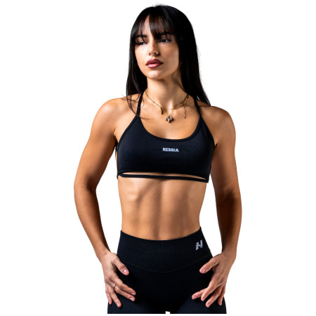 Спортивний бюстгальтер Nebbia Open-back sports Bra Power чорний BLACK