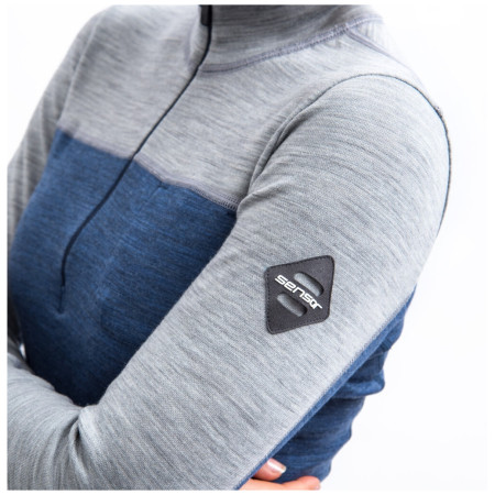 Жіноча функціональна футболка Sensor Merino Bold, довгий рукав, на блискавку