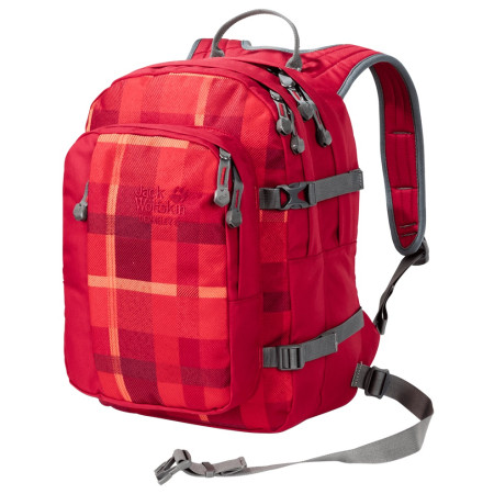 Дитячий рюкзак Jack Wolfskin Berkeley S червоний IndianRedWovenCheck