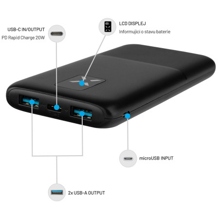Повербанк Fixed Zen 10 з LCD-дисплеєм
