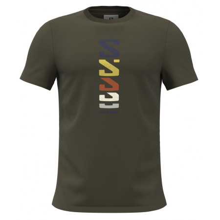 Чоловіча футболка Salomon Outlife Graphic Retro Type зелений