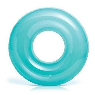 Plovací kruh Intex Transparent Tubes 59260NP tyrkysová aqua