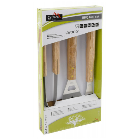 Інструменти для гриля Cattara Wood sada 3ks